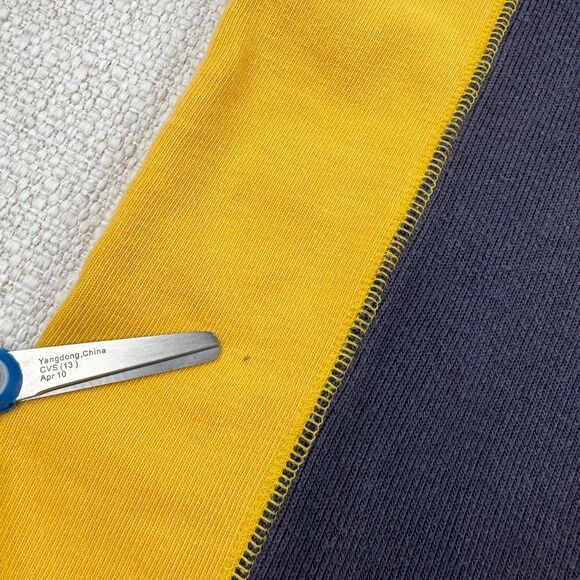 Sonoma Vintage Long Sleeve Shirt Men's 90s Y2K Gray Yellow Skater Sweater Large - Picture 13 of 13